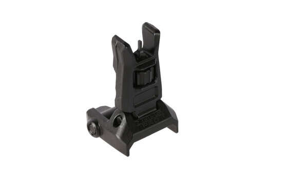 The Magpul MBUS Pro front sight is made from steel with a Melonite black finish